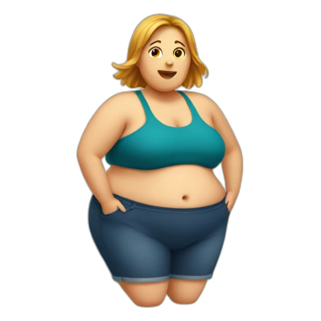 obese-woman-belly sticker