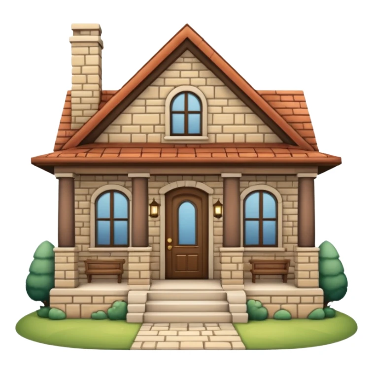 house no trees  not wooden like cartoonish almost only the front sticker