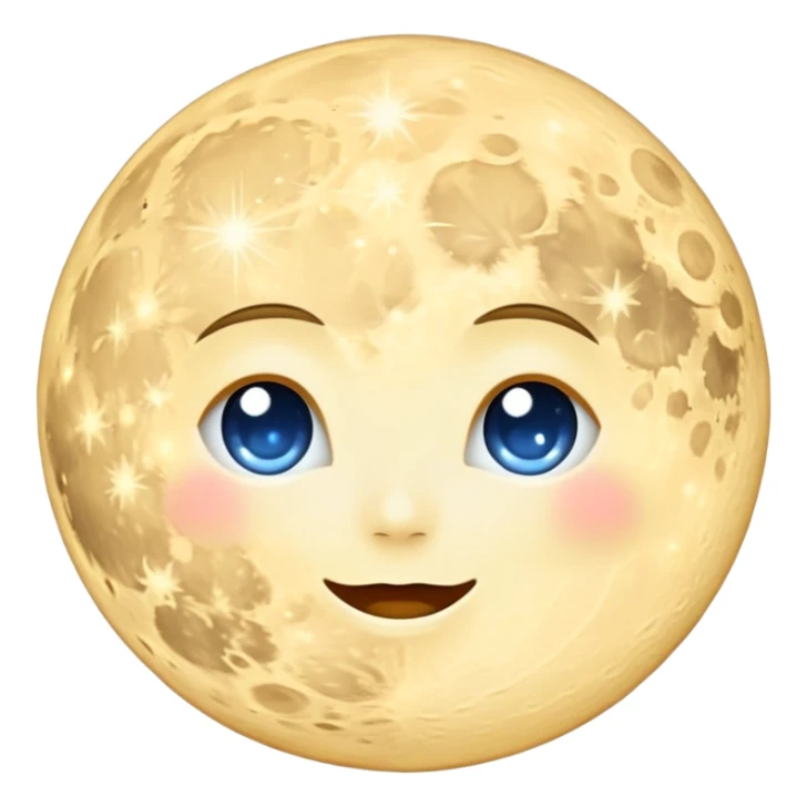 Moon galaxy at the pretty night sticker