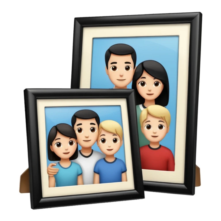 family photo frame, travelling sticker
