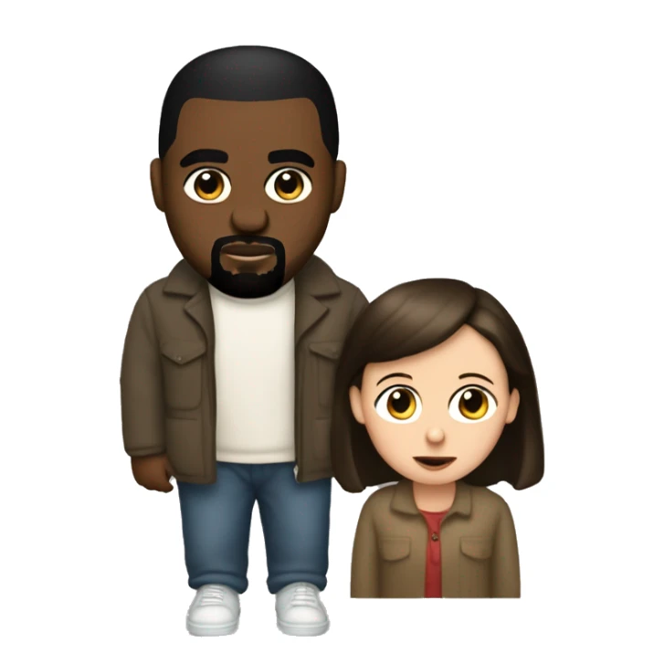 Kanye wes with Anne frank sticker