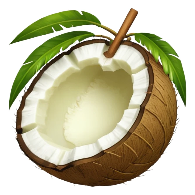 "Whole Green Tender Coconut" sticker