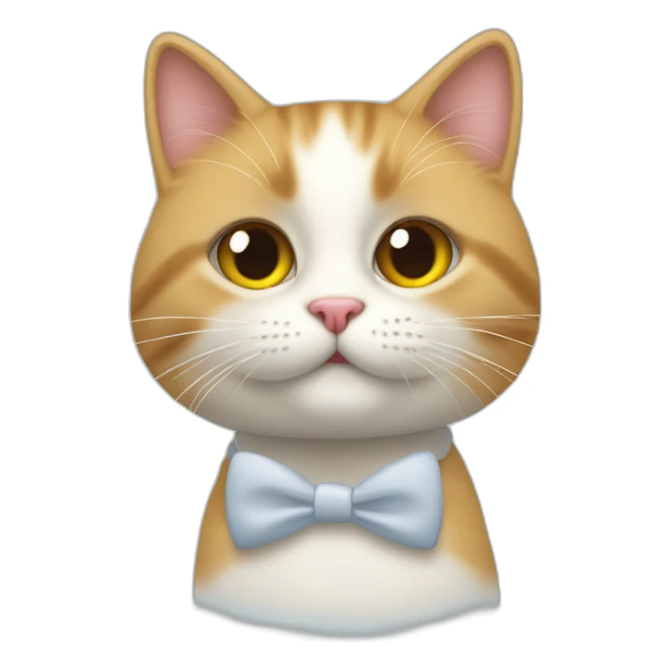 Un chat qui demande en mariage une chatte sticker