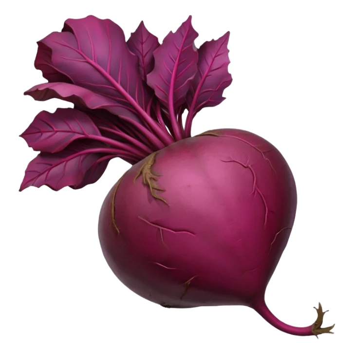 whole purple beet, no bowl sticker