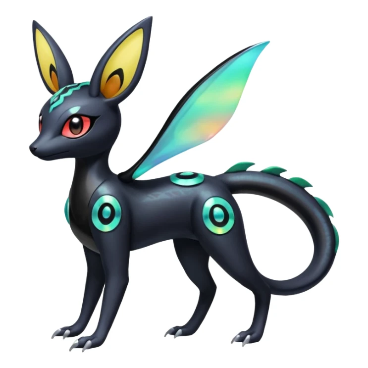 Meloetta-Salandit-Umbreon-Pokémon-Fakémon-fusion-hybrid-creature sticker