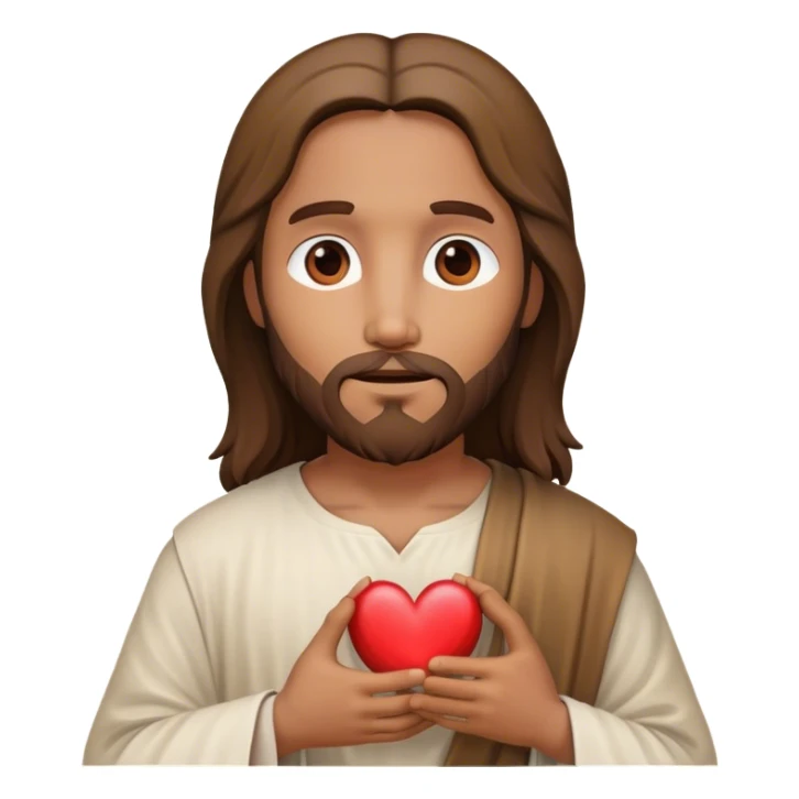 Jesus avec un cœur  sticker