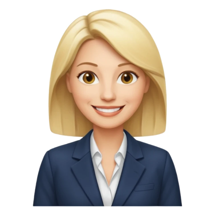 blond business woman in her forties sticker