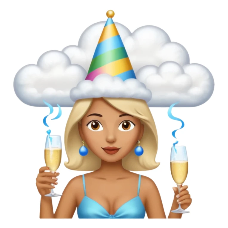 the last one is the best. add clouds around her head sticker