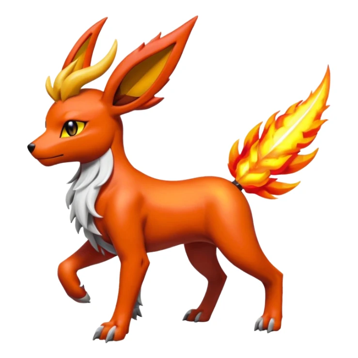 Houndoom-Leafeom-Flareon-Genesect-Pokémon-Solgaleo-Fakémon-hybrid-creature sticker