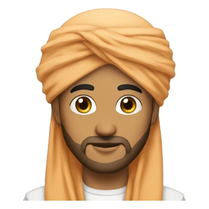 Persona con turbante arabe  sticker