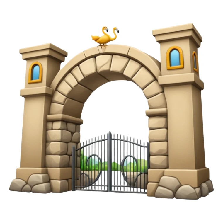 entrada de un zoo sticker