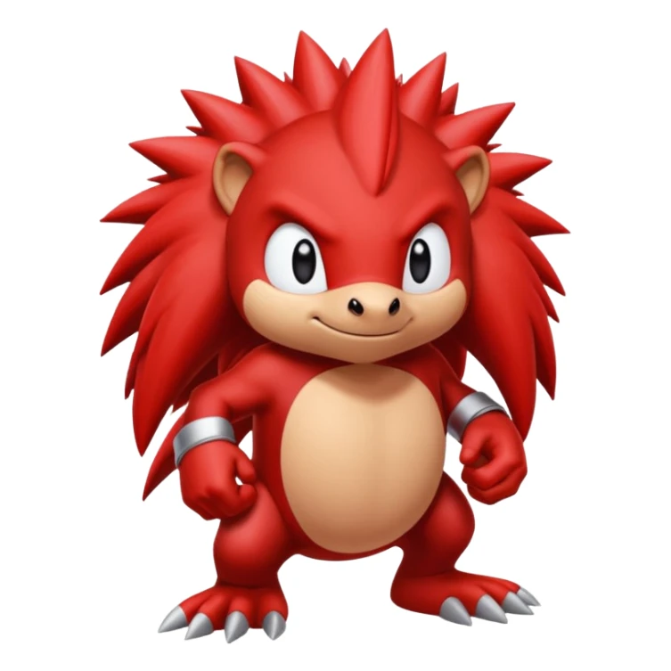 Sonic the hedgehogs friend knuckles sticker