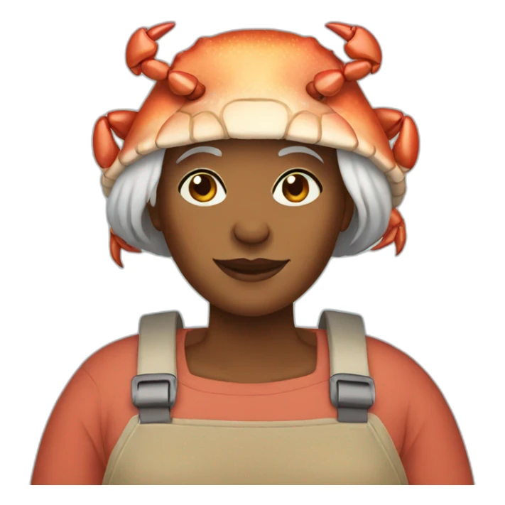crab lady sticker