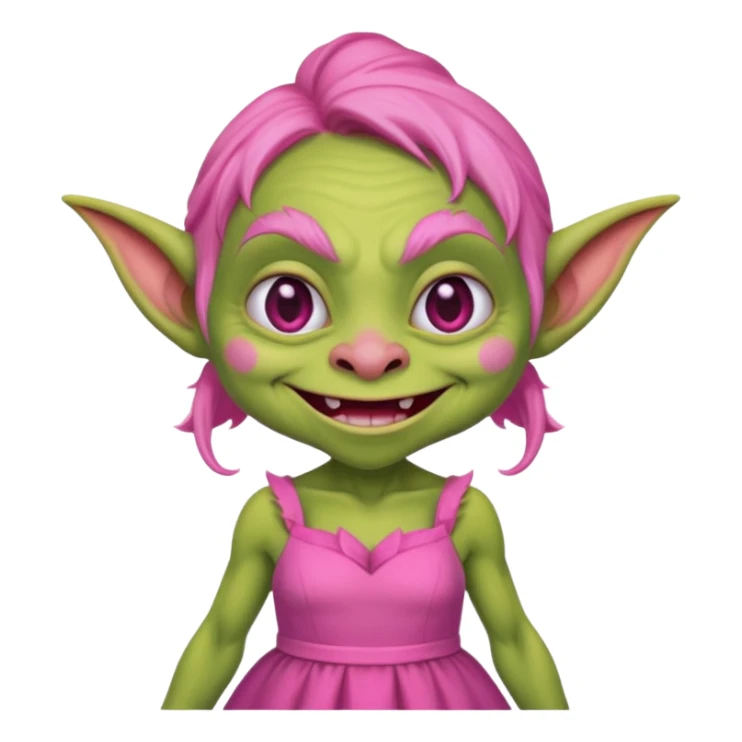 Goblin pink dress  sticker