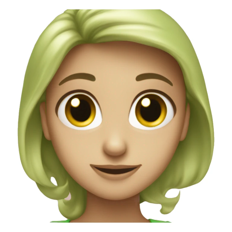 Kelly green heart sticker