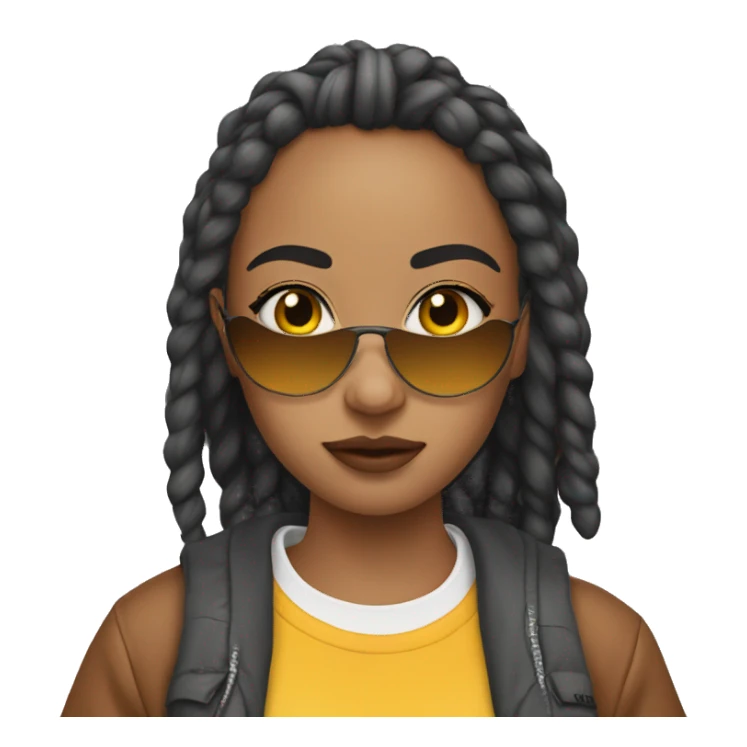 girl in streetwear sticker