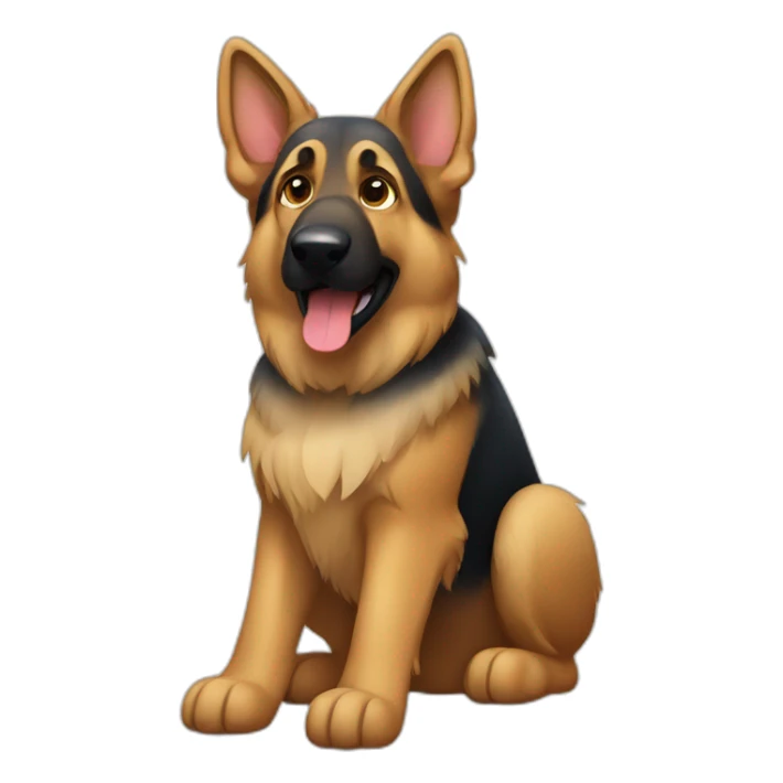 german shepherd sticker