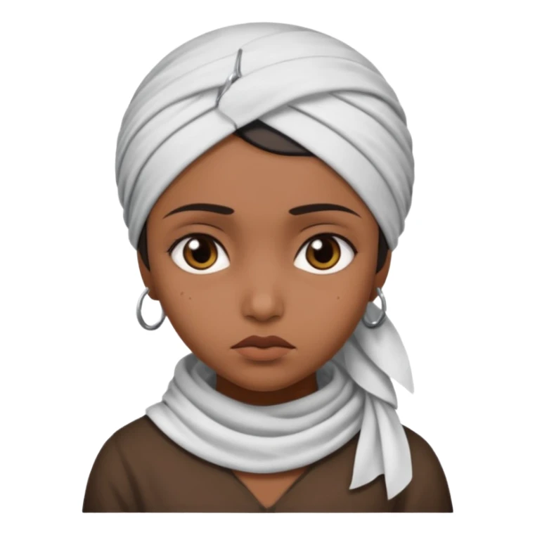 indian girl who is sad sticker