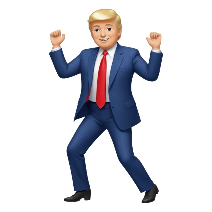 Donald Trump bailando  sticker