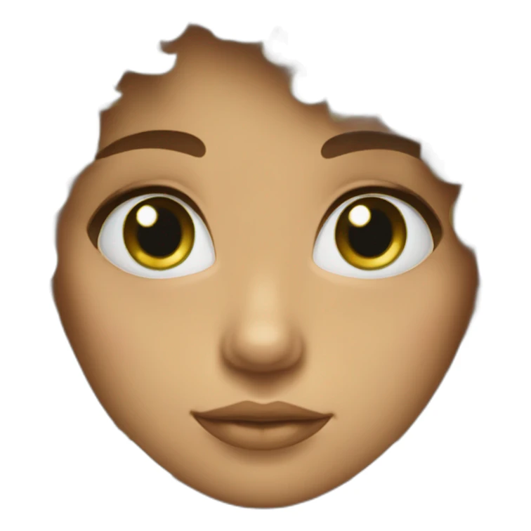 Fille au cheveux bouclée et yeux vert sticker