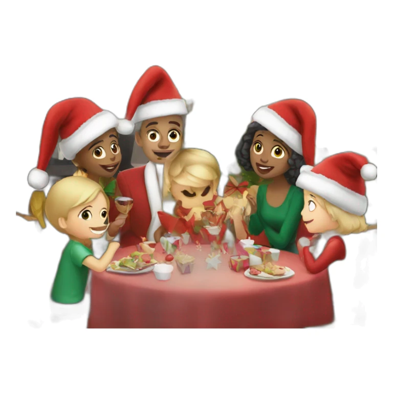 Christmas party sticker