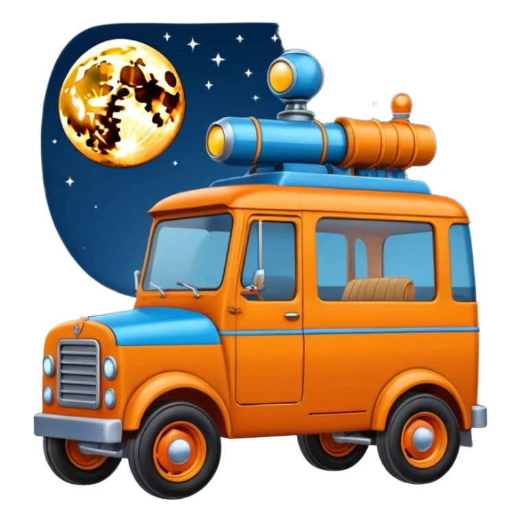  antique tall truck robotic twenty passenger Moon rover Scooby Doo Mystery  sticker