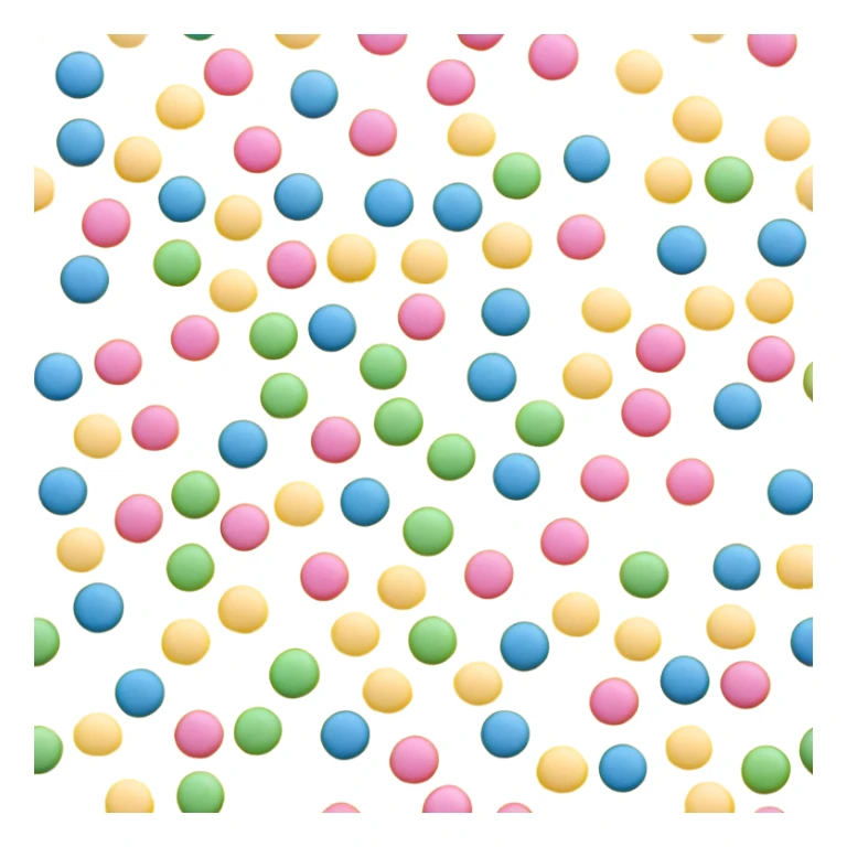loose scatter of tiny colorful sugar strands vermicelli thin slightly curved pastel bright pink yellow green blue matte grainy texture no bowl extras apple emoji style soft lighting subtle shadows emoji scale sticker