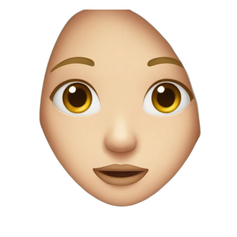 Girl coverd mouth by a hand sticker