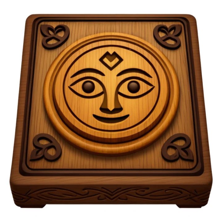 Kwanzaa Kanara wooden base sticker