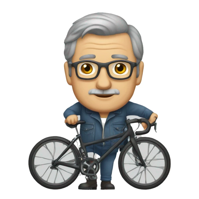 jean-pierre cousteix qui fait du velo sticker