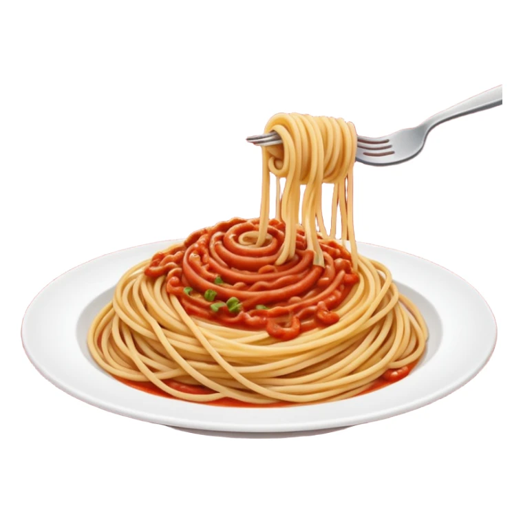 pasta swirl of spaghetti all'assasina, no fork sticker
