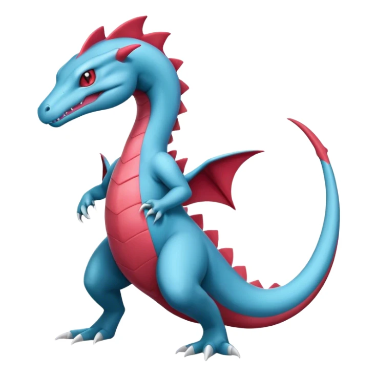 Badass cool salamence-salazzle-hybrid, full body sticker