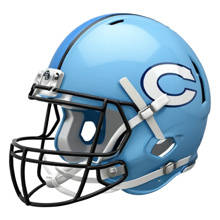 college football Carolina Blue helmet

 sticker