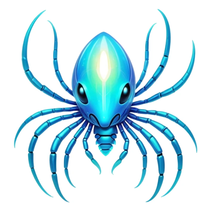 Futuristic iridescent aesthetic-scenery-Fakémon-creature sticker