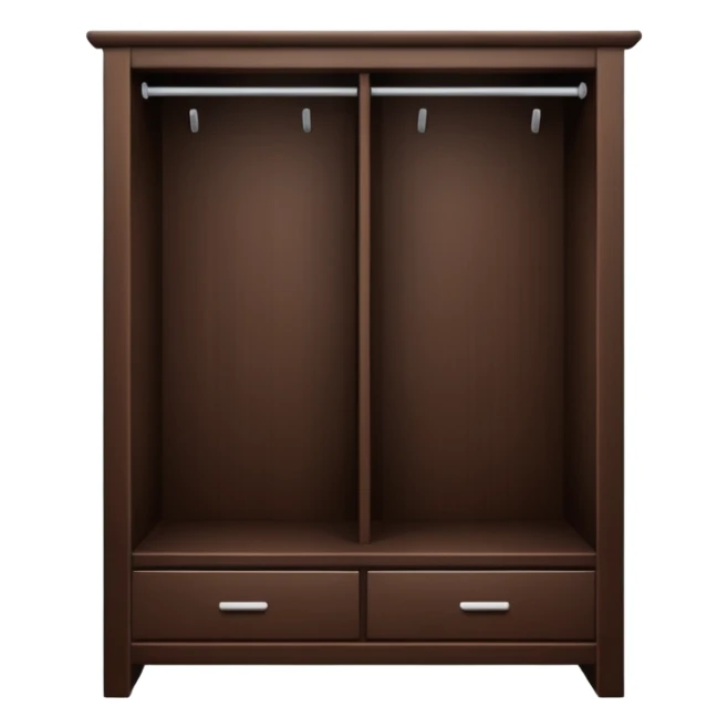 3D wardrobe shelf empty sticker