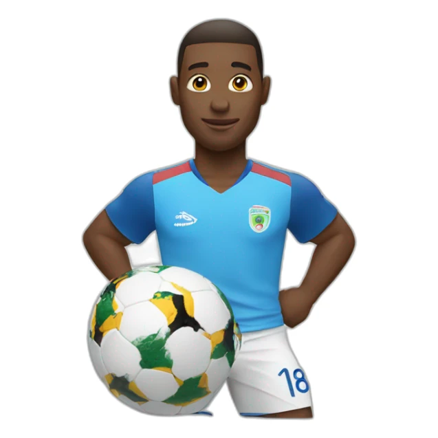 En train de soulever la coupe du monde monde sticker