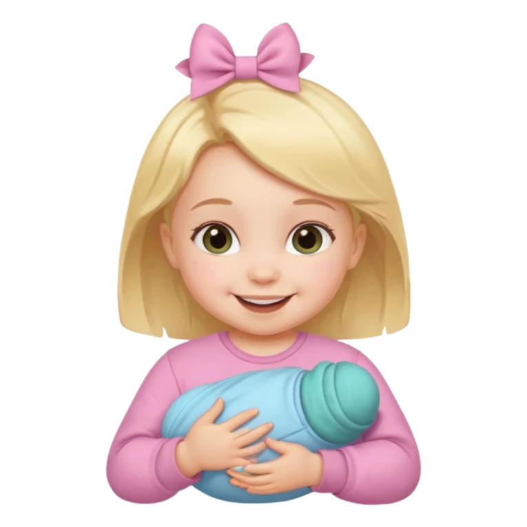 Baby Girl, Different Pose, different outfit, single Baby Girl only. sticker