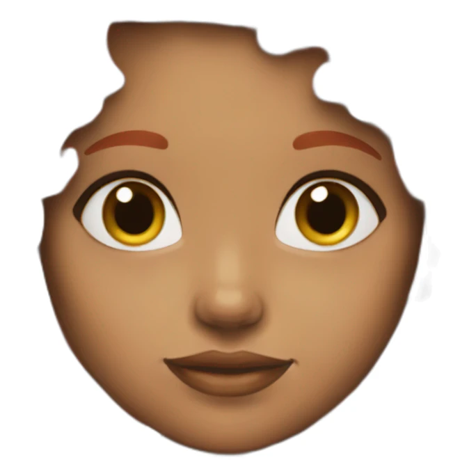 beauty red hair sticker