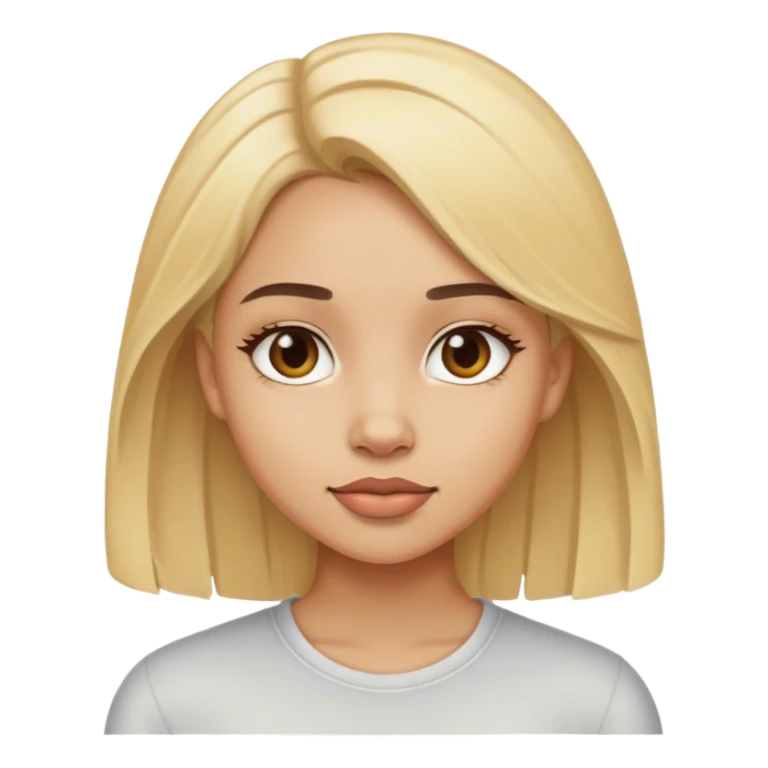 Blonde, coquette, light skin toned girl sticker