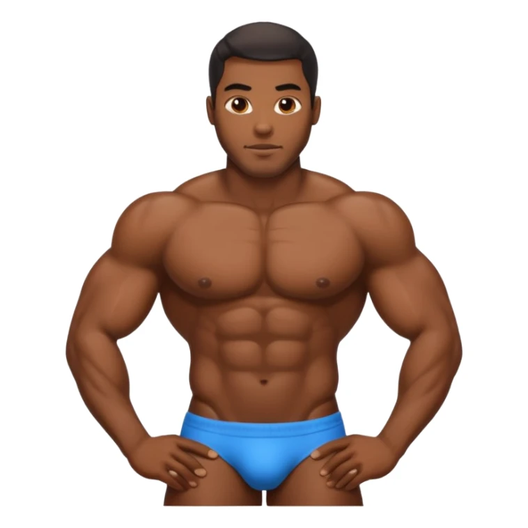 Giant big booty black oily man  sticker