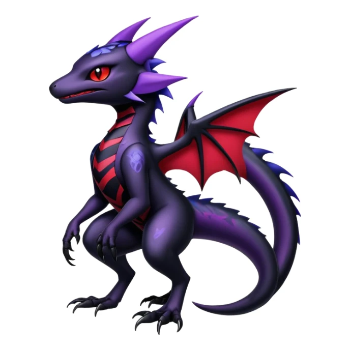 Shiny Epic Badass Gothic Noibat-Salandit-Litten-Hybrid sticker