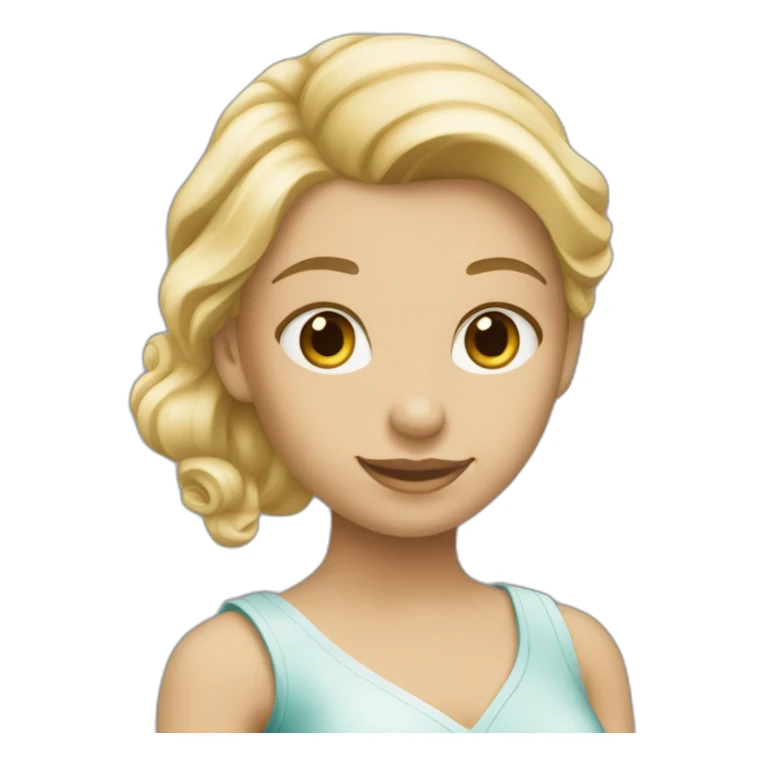 blond girl holding monopoly box sticker