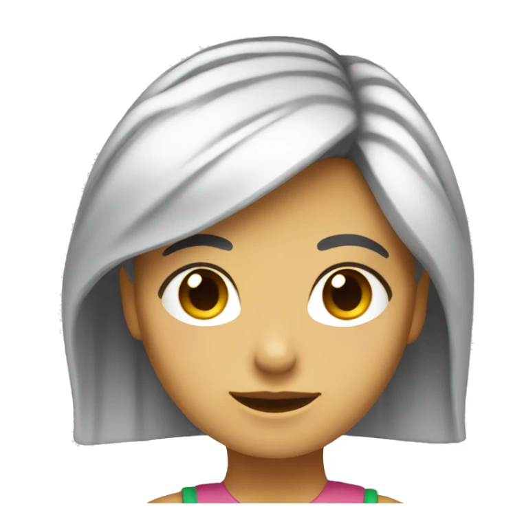 Chica con pelo largo rubio sticker