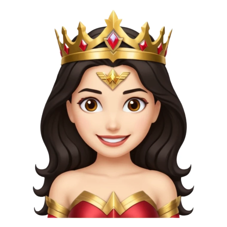 Haz un emote de una mujer maravilla sticker