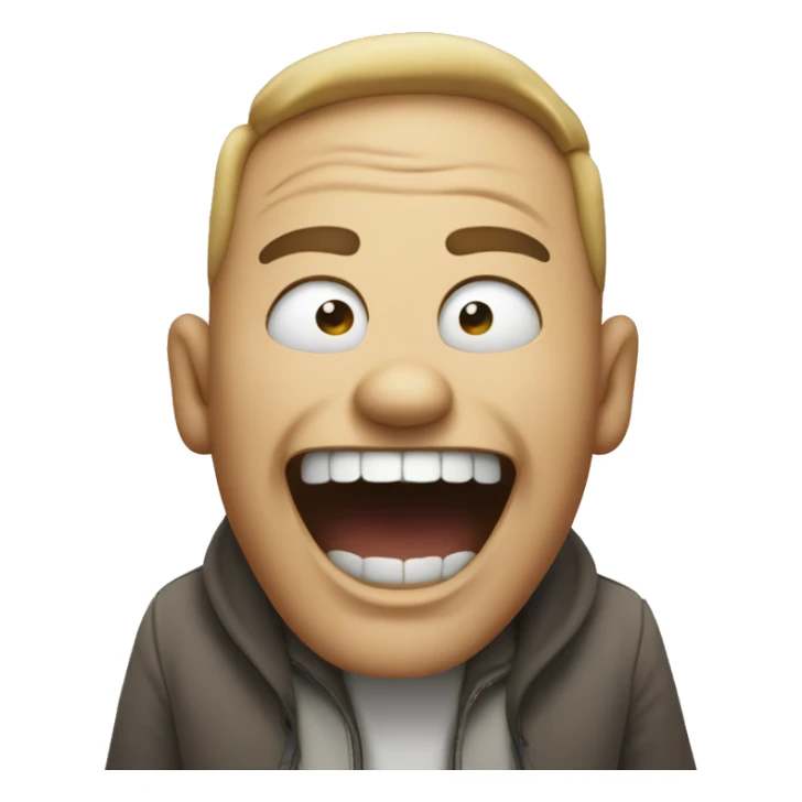 person evil laughing with their hands facing up in front of them sticker