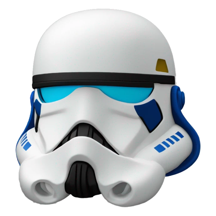 Darktrooper pearl-blue Card stock Papercraft fr-s racecar sticker