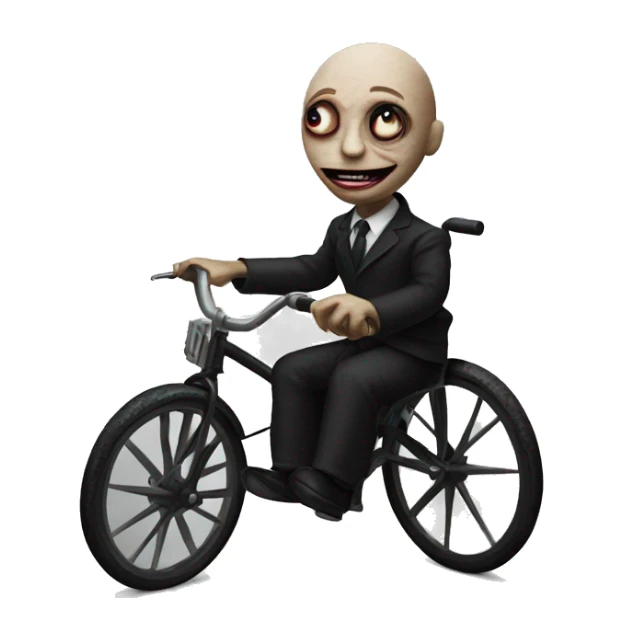 Puppet from Saw movie on a tricycle sticker