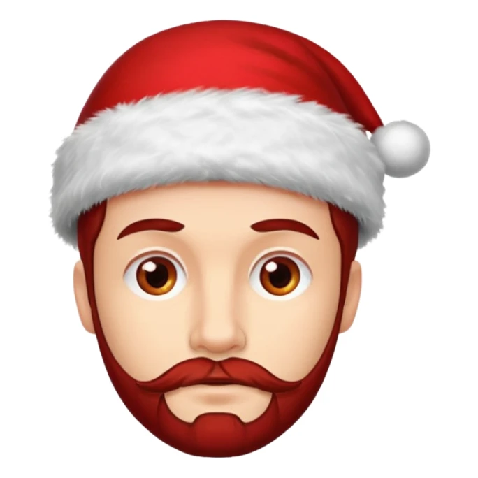 SCOTTISH MAN WITH STUBBLE WITH XMAS HAT sticker