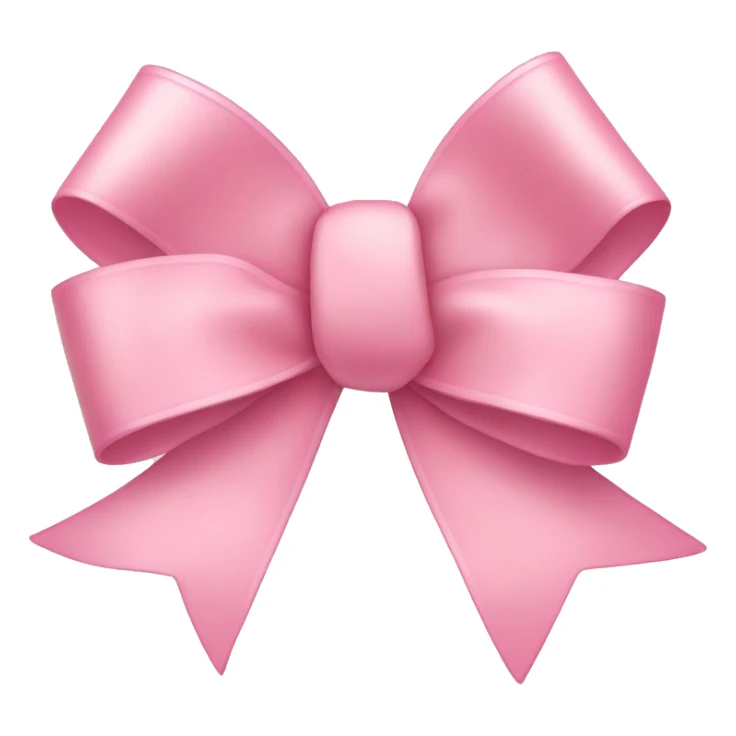 light pink ribbon bow sticker