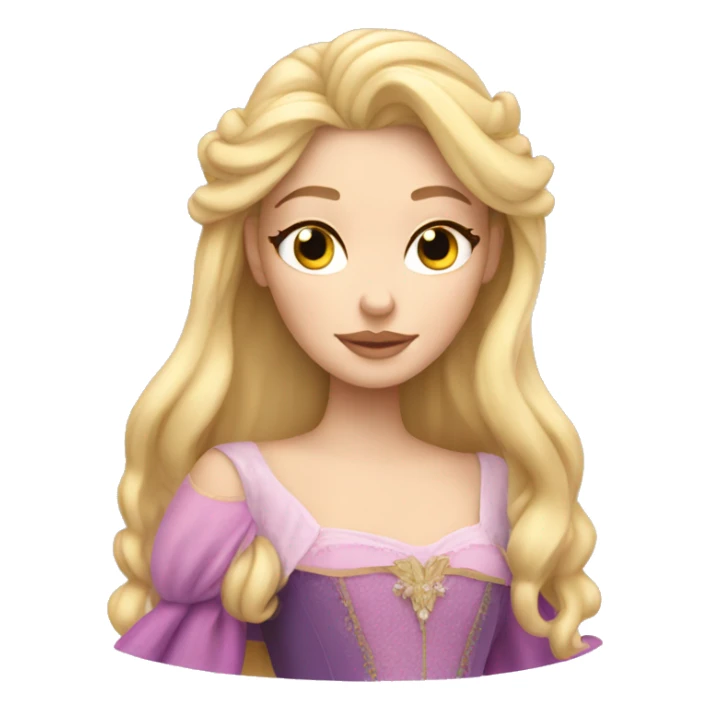 sleeping beauty blonde white girl sticker